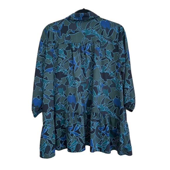 LOGO by Lori Goldstein Floral Peplum Blouse - Picture 3 of 6